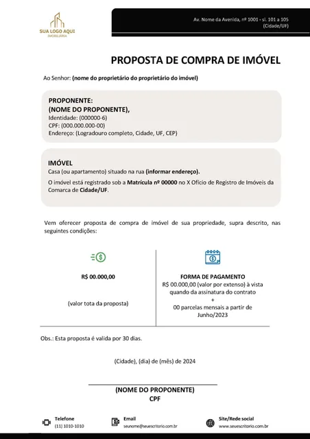 Prévia — Proposta de aquisição de imóvel