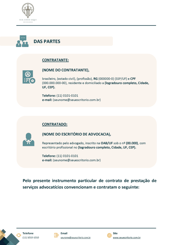 Contrato de honorários